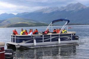 pontoon boat lake dillon